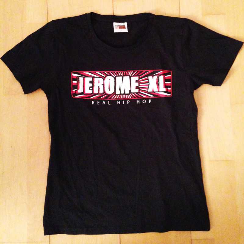 Jerome XL - Girly T-Shirt - Zwart